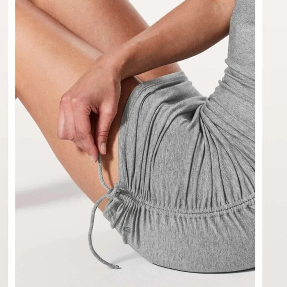 Lululemon Cinch It Dress Heathered Medium Grey Size 4 - Picture 3 of 8